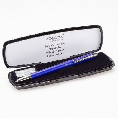 HERI V3303 ручка со штампом и стилусом для Смартфона СИНИЙ корпус