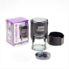 46042 Extra Hummer - Автоматическая оснастка для печати с крышечкой, диаметр 42 мм