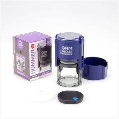 46042 Extra Hummer - Автоматическая оснастка для печати с крышечкой, диаметр 42 мм