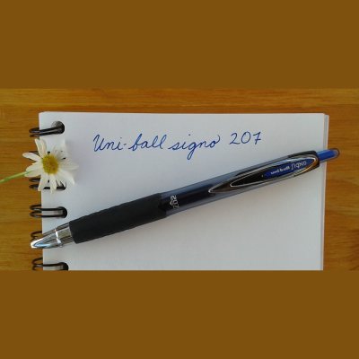 12 штук - Гелевая ручка  Автоматическая Uni-Ball Signo UMN-207 шарик 0.7 мм/линия 0.4 мм