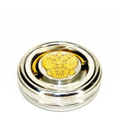 OS-20A-1 Оснастка для печатей "Крымская-1 С ГЕРБОМ". с штемпельной подушкой / d=41 мм. 