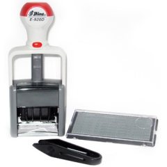 SHINY ESSENTIAL LINE DIY SET E-920D Датер профессиональеый (каркас металло-пластиковый) автоматический самонаборный 2 строки, 1 касса (размер штампа 41 х 24 мм.)