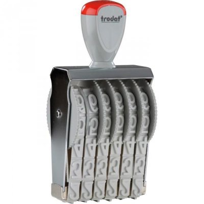 TRODAT 15186 ЛЕНТОЧНЫЙ НУМЕРАТОР,18мм,6 РАЗРЯДОВ