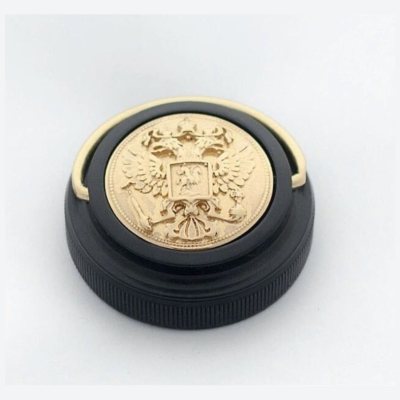 OS-20-В-2 Оснастка для печатей "Крымская-3 С ГЕРБОМ", чернение / d=41 мм.