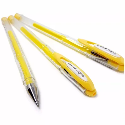 3 штуки/один цвет - Гелевая ручка  Uni-Ball Signo UM-120 Angelic Colour (пастельные цвета) шарик 0.7 мм/линия 0.45 мм