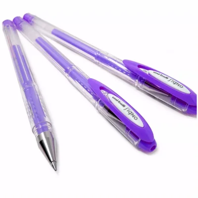 3 штуки/один цвет - Гелевая ручка  Uni-Ball Signo UM-120 Angelic Colour (пастельные цвета) шарик 0.7 мм/линия 0.45 мм