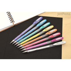 3 штуки/один цвет - Гелевая ручка  Uni-Ball Signo UM-120 Angelic Colour (пастельные цвета) шарик 0.7 мм/линия 0.45 мм