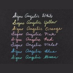 3 штуки/один цвет - Гелевая ручка  Uni-Ball Signo UM-120 Angelic Colour (пастельные цвета) шарик 0.7 мм/линия 0.45 мм