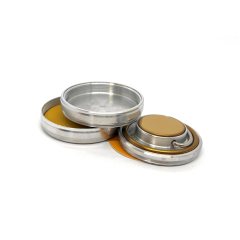 "ЛЕОН 42П" Металлическая оснастка для печати со встроенной штемпельной подушкой (диаметр печати 42 мм.)