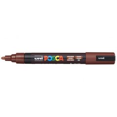 Маркер POSCA PC-5M, кофейный, 1.8 - 2.5 мм, пулевидный наконечник № 84