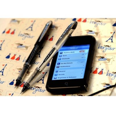 3 штуки - Ручка-роллер Uni-Ball Vision Elite UB-205 шарик 0.5 мм/линия 0.4 мм