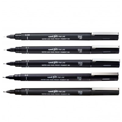 Набор линеров Uni PIN Универсальный, в пластиковой упаковке, 5 шт