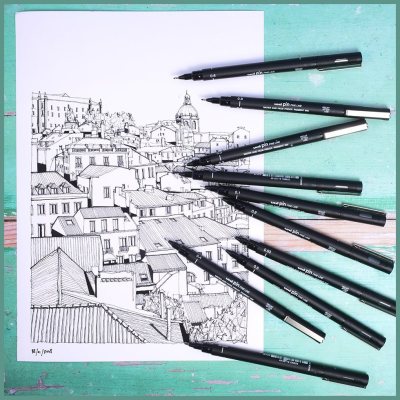 Набор линеров Uni PIN Универсальный, в пластиковой упаковке, 5 шт