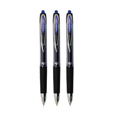 3 штуки/один цвет - Гелевая ручка  Автоматическая Uni-Ball Signo UMN-207 шарик 0.7 мм/линия 0.4 мм