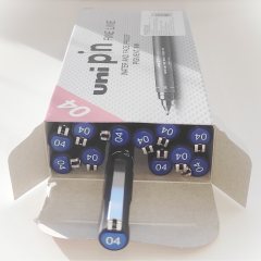 12 штук - Линер Uni Pin 04-200 Fine Line, Синий 0.4 мм