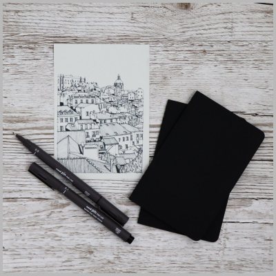 Набор линеров Uni PIN Базовый, в пластиковой упаковке, 5 шт