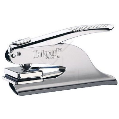 M-1 КАРМАННАЯ ОСНАСТКА ДЛЯ РЕЛЬЕФНОЙ ПЕЧАТИ(ЛАЗЕР.ГРАВИРОВКА),ДИАМ 41ММ, ЦВ КОРПУСА:ХРОМ