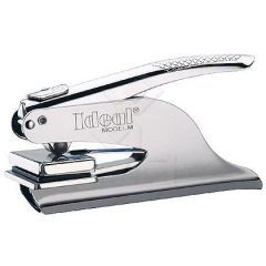 M-1 КАРМАННАЯ ОСНАСТКА ДЛЯ РЕЛЬЕФНОЙ ПЕЧАТИ(ЛАЗЕР.ГРАВИРОВКА),ДИАМ 41ММ, ЦВ КОРПУСА:ХРОМ