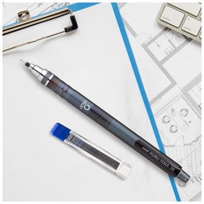 Карандаш+грифели - Самозатачивающийся механический карандаш Uni KURU TOGA M5-450T 0.5 мм