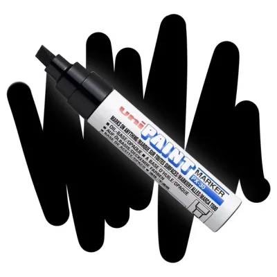 1 штука - Промышленный масляный маркер-краска Uni PAINT PX-30 по всем поверхностям, 4,0-8,5 мм Чёрный