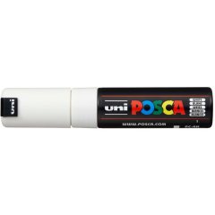 Маркер POSCA PC-8K, белый, до 8.0 мм, скошенный наконечник № 1