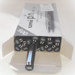 12 штук - Линер Uni Pin 005-200 Fine Line, Чёрный ультратонкий 0.05 мм