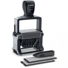 TRODAT PROFESSIONAL 5465 TYPO Датер профессиональный автоматический самонаборный 4 строки, 2 кассы (56 х 33 мм) месяц ЦИФРАМИ