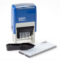 GRM 4755/260 P3 TYPO Датер автоматический самонаборный 2 строки, 1 касса (45 х 24 мм) месяц БУКВАМИ