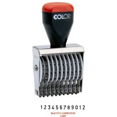 COLOP 04012 Нумератор 12-разрядов, высота шрифта 4мм