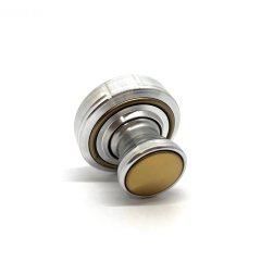 "НИКА 42КП" Металлическая оснастка для печати с кнопкой и встроенной штемпельной подушкой (диаметр печати 42 мм.)