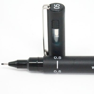 12 штук - Линер Uni Pin 05-200 Fine Line, Чёрный 0.5 мм