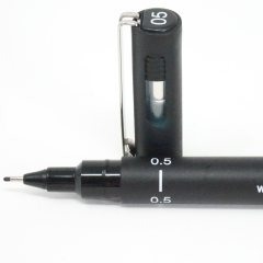 12 штук - Линер Uni Pin 05-200 Fine Line, Чёрный 0.5 мм