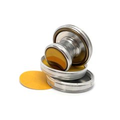 "НИКА 42П" Металлическая оснастка для печати со встроенной штемпельной подушкой (диаметр печати 42 мм.)