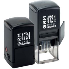 GRM 4724 P3 Hummer Почтовый датер с полем для текста, 40 х 40 мм., 6 цифр
