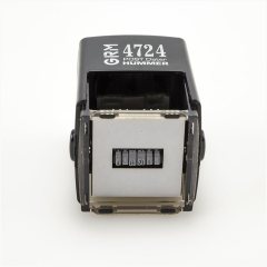 GRM 4724 P3 Hummer Почтовый датер с полем для текста, 40 х 40 мм., 8 цифр