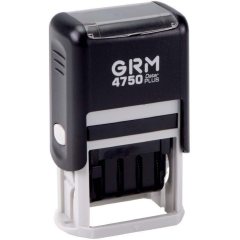 GRM 260 (4750) Plus Датер с полем для текста 2 строки, 41 х 24 мм., месяц БУКВАМИ