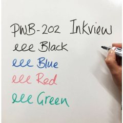 12 штук - Маркер для доски Uni InkView PWB-202 1.8-2.2 мм Зелёный