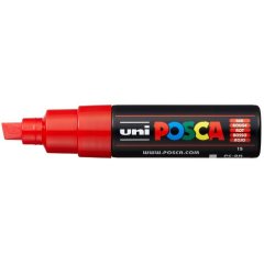 Маркер POSCA PC-8K, красный, до 8.0 мм, скошенный наконечник № 15