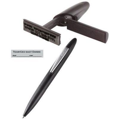 COLOP Stamp Writer+case Ручка шариковая, пластиковый корпус со штампом 8 х 33 мм в прозрачном футляре