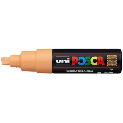 Маркер POSCA PC-8K, лососевый, до 8.0 мм, скошенный наконечник № 54