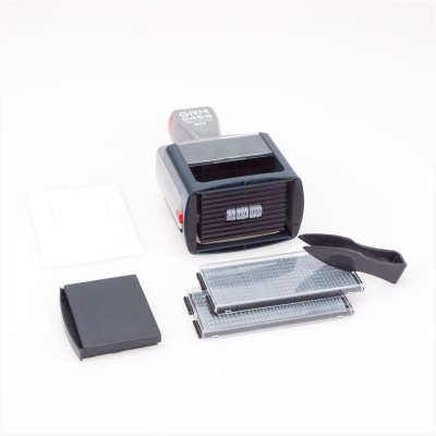 GRM 5465 HUMMER Dater DIY Датер профессиональный автоматический самонаборный 6 строк, 2 кассы (58 х 36 мм) месяц БУКВАМИ