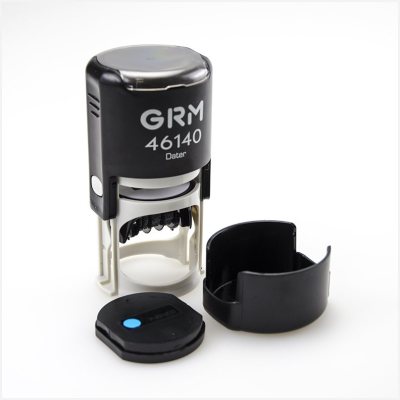 GRM 46140 Plus Датер с полем для текста, диаметр 40 мм., месяц БУКВАМИ