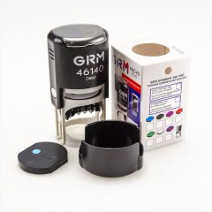 GRM 46140 Plus Датер с полем для текста, диаметр 40 мм., месяц БУКВАМИ