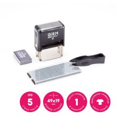 GRM 4911 PLUS Самонаборный штамп 5 строк, 1 касса (штамп 41 х 19 мм)
