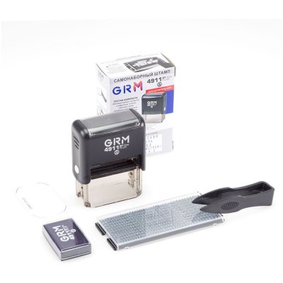 GRM 4911 PLUS Самонаборный штамп 5 строк, 1 касса (штамп 41 х 19 мм)