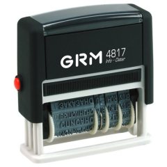 GRM 4817 (120/WD) PLUS Датер с 12 бухгалтерскими терминами, высота символов 3 мм