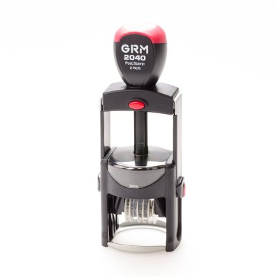 GRM 2040 2 Pads Почтовый датер с полем для текста, диаметр 40 мм., 6 лент