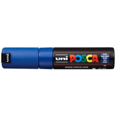 Маркер POSCA PC-8K, синий, до 8.0 мм, скошенный наконечник № 33
