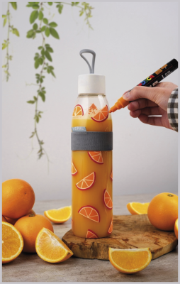 Набор POSCA PC-5M «ФЛУО-МЕТАЛЛ», 6 акриловых маркеров в пластиковой упаковке