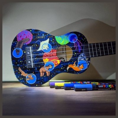 Набор POSCA PC-5M «ФЛУО-МЕТАЛЛ», 6 акриловых маркеров в пластиковой упаковке